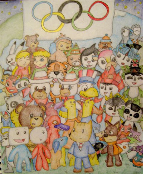 Showcasing Artistic Skills: Olympic Mascots on Display on DeviantArt